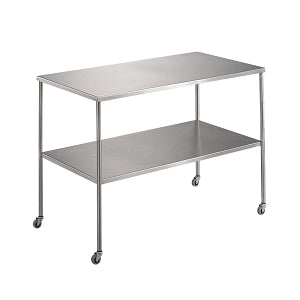 Blickman Health Ind Inc Blickman Instrument Tables with Shelf - Instrument Table, with Shelf, 48" x 24" x 34" - 0117835000