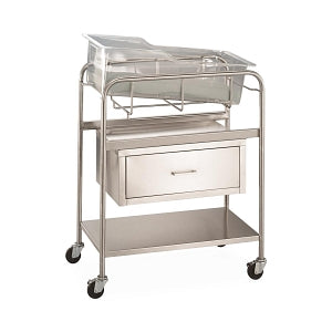 Blickman Health Infant Basket and Replacement Parts - BASSINET W/DRAWER & 1 SHELF - 8047SS