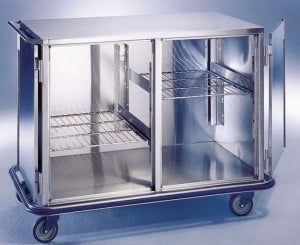 Blickman Health Ind Inc Blickman Closed Case Carts - Blickman Double Door Closed Case Cart, Stainless Steel, 52" X 29" x 39.25" - 2273331000