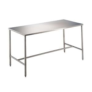 Blickman Work Tables with Stainless Steel Cross Brace - TABLE, WORK, 68X30X36 - 0336830000