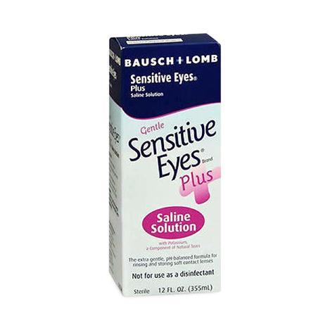 Baush & Lomb Sensitive Eyes +Saline Contact Solution - Sensitive Eyes Contact Solution with Saline - 620280