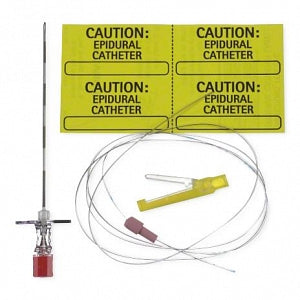 B Braun PERIFIX Continuous Epidural Trays (Kits) - Continuous Epidural Tray with 18 G x 3.5" Hustead Needle, PERIFIX 20 G x 40" Closed-Tip Catheter, Catheter Connector, Threading Assist Guide - 332210