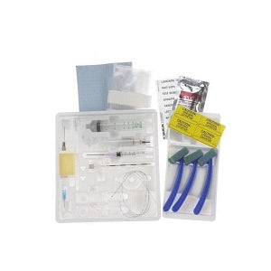 B Braun PERIFIX Continuous Epidural Trays (Kits) - Continuous Epidural Tray with PERIFIX 18 G x 3.5" Tuohy Winged Needle, 25G and 18G Hypodermic Needles, Luer Lock Syringes, 5 mL LOR Syringe, Closed-Tip Catheter, Clear Plastic Drapes - 332222