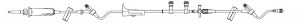 B Braun Medical Anesthesia IV Administration Sets - Anesthesia IV Administration Set, 2 Ultrasite Injection Sites with Manifold and Stopcock - 352393