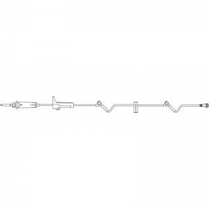 B Braun SafeDAY IV Administration Sets - SafeDAY IV Administration Set; 60 Drops per mL; 18 mL Priming Volume; Universal Spike; Back-Check Valve; SafeDAY Valves 86" and 14" Above Distal End; Sliding SPIN-LOCK Connector; 105"L - 352886