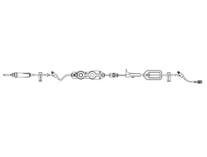 B Braun Medical Outlook Pump Micron Filtered IV Set - Outlook IV Pump Set, 15 Drop, 0.2 Micron - 354214