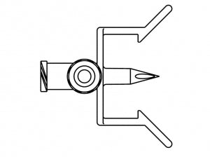 B Braun Medical MINI-SPIKE Dispensing Pins - MINI-SPIKE DISPENSING PIN, SECURITY CLIP - 412004