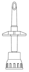 B Braun Medical Nonvented Dispensing Pin - DISPENSING PIN, SAFSITE, 2-WAY VALVE - 413501