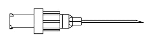 B. Braun Medical Admixture Accessories - Back Check Valve with 17G x 1" Needle - 415060