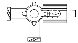 B Braun Medical Stopcock - Stopcock, 3-Way, Luer Slip, Port Covers - 456003