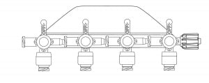 B Braun Medical ULTRAPORT Stopcocks - Four-Way Stopcock, 4 Ultraports - 456402