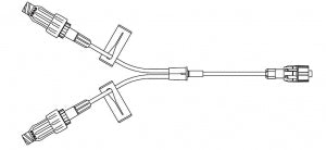 B Braun Medical CARESITE Small-Bore Extension Sets - Caresite Small-Bore Extension Set, Spin Lock Connection, Luer Lock, 7" - 470106