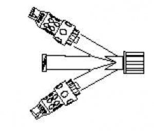 B Braun Tri Connectors w/Inj Sites - Tri-Connector with Injection Sites, Female Luer Lock Connector - 470152