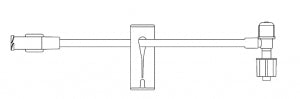 B Braun Medical Peripheral Standard Bore Extension Sets - Standard Bore IV Extension Set, T-Port - 471953