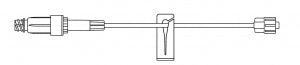 B. Braun Small Bore Extension Sets with ULTRASITE - Small Bore IV Extension Set with Ultrasite Valve and Male Luer Lock Connector, 8" - 473438