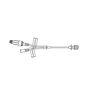 B Braun Medical Inc. Extension Sets with SAFELINE Split-Septum Injection Sites - Extension Set, Safeline Split Septum Injection Site, 1.2 Micron, Female Luer Lock, Slide Clamp, Spin-Lock Connector - 473998