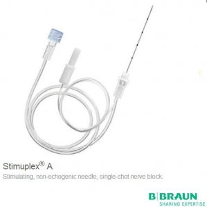 B Braun Stimuplex A Insulated Needles with Extension Set - Stimuplex A Insulated Needle with Extension Set, 21G x 4" - 4894260