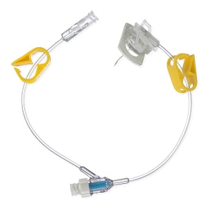 B Braun Medical WHIN Safe Sets with Injection Site - Safe Set Needle Free Valve Set, 20G x 1" - 585114