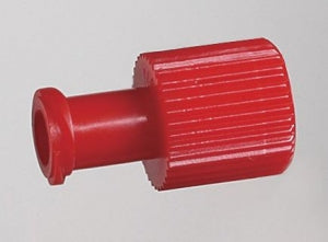 B. Braun Medical Replacement Luer Lock Caps - Red Cap Dual-Function Luer Lock Cap with Male and Female End - R2000B