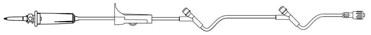 B Braun Medical Basic IV Administration Sets - IV Administration Set, Universal Spike, 15-Drop / mL, 2-Ports, Y-Site, 85" - V1421-20