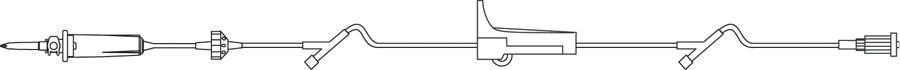 B Braun Medical IV Administration Sets - IV Administration Set with Backcheck Valve, 2 Y-Sites, 15 Drop / mL, 84" - V1443