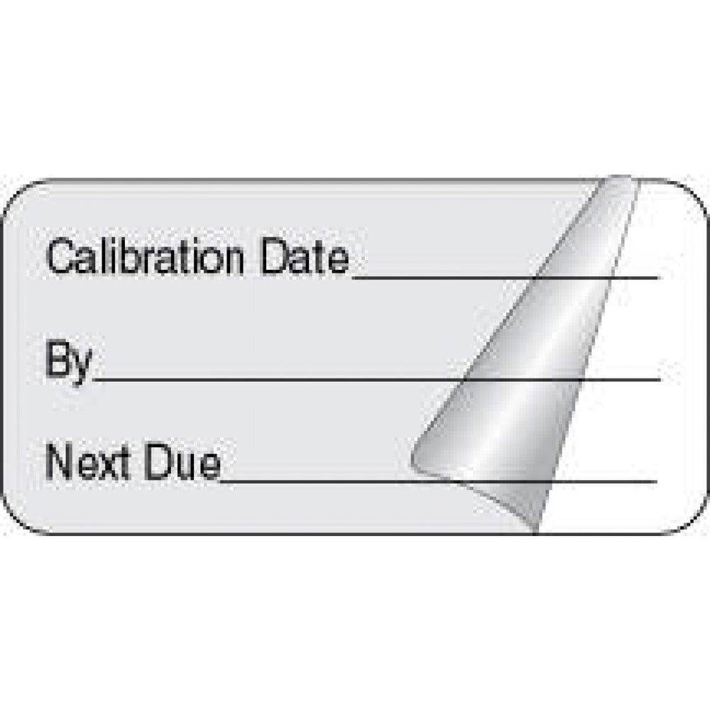 Label Self-Laminating Paper Removable Calibration Date 1" 1/2" Core 2 X 1 Clear 1000 Per Roll