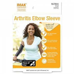 Brownmed IMAK Compression Arthritis Elbow Sleeve - Arthritis Elbow Sleeve, Size M - A20156