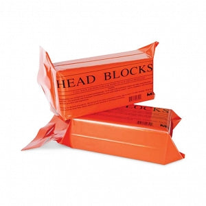 Morrison Medical Foam Disposable Head Block - BLOCKS, HEAD, DISPOSABLE, ORANGE, FOAM - 26100