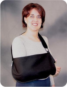 Bird & Cronin Arm Sling with Foam Strap - Arm Sling with Foam Strap, Black, Size M - 0814 0793