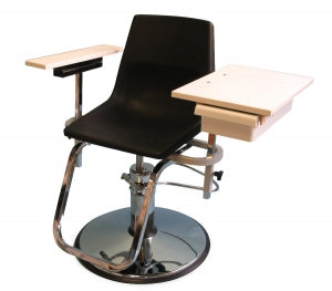 Brandt Hydraulic Lift Blood Draw Chair - CHAIR, BLOOD DRAW, HYDRLIC, PLSTC SEAT, DRWR - 237000