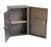 Brandt Double-Door Double-Lock Narcotics Cabinets - Double-Door Steel Narcotics Cabinet, Double Key Lock, Two Adjustable Shelves, 4" D x 9.5" W x 14.5" H - 80000