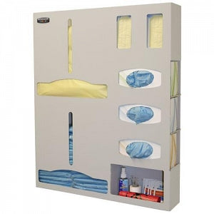 Bowman Protection System Dispensers - Double Gown Protection Organizer, Quartz Beige Aluminum - PS015-0512