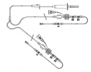 ICU Medical Bifurcated Administration Sets - Bifurcated Administration Kit, IV, Monitoring, 72", Disposable - 42500-19