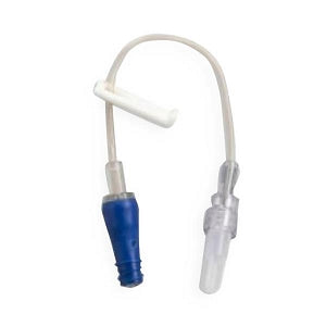 ICU Medical Small Bore Extension Set - Small Bore Extension Set with Microcline, Clamp, Luer Lock, 0.22 mL, 7" - B33187