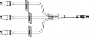 ICU Medical Extension Sets - Extension Set, 3 Clave, DEHP-Free, 6" - B3383