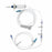 ICU Medical IV Sets - Macrobore IV Set, Two 4-Way Removable Stopcocks, 2 Claves, 100" - B90112