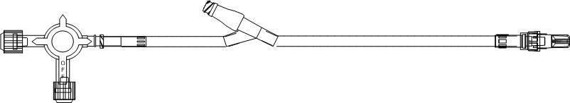 ICU Medical Extesnion Sets with Stopcock - Primary Extension Set with Stopcock, Rotating Luer, 15 Drop, 140" - B5073