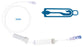 ICU Medical 20 Drop IN Extenstion Sets - 20 Drop Extension Set, with 3 Microclave, Rotating Luer, 104" - B9358