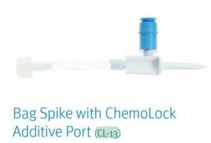 ICU Medical Bags Spikes with Integrated Clave - Bag Spike with Port - CL-13