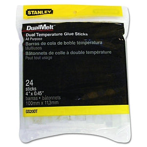 Stanley Black & Decker DualMelt Dual Temperature Glue Stick - Dual Temperature Glue Sticks, 4" Long, Clear - GS20DT