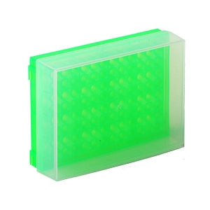 Bio Plas Test Tube Racks - RACK, WELL PREP, 96, W/COVER, FLUOR GREEN - 0031F