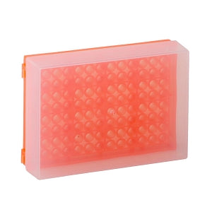 Bio Plas Test Tube Racks - RACK, WELL PREP, 96, W/COVER, FLUOR ORANGE - 0032F