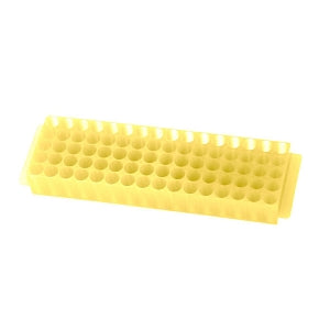 Bio Plas Test Tube Racks - RACK, WELL MICROCENTRIFUGE, 80, YELLOW - 0066