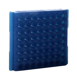 Bio Plas Test Tube Racks - RACK, WELL MICROCENTRIFUGE, 64, BLUE - 0082