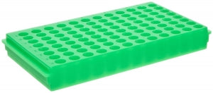 Bio Plas Test Tube Racks - RACK, WELL MICROCENTRIFUGE, 96, FLUOR GREEN - 0093F