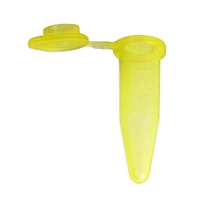 Bio Plas Flat Top Tube - TUBE, FLAT TOP, 1.5ML, YELLOW - 4302