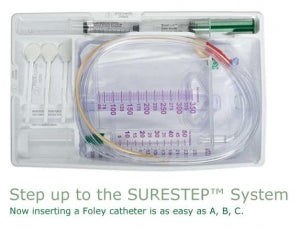 CR Bard SureStep Foley Trays - Surestep Lubri-Sil Foley Catheter Tray, Infection Control, 16 Fr - A300916A