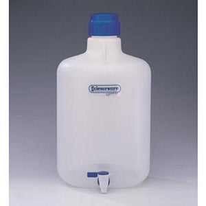 Bel-Art Autoclavable Polypropylene Carboys - Autoclavable Polypropylene Carboy without Spigot, 20 Ls (5.3 Gal.) - F10794-0050