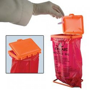 Bel-Art Bench-Top Biohazard Bag Covers - Polypropylene Cover for Poxygrid Bench-Top Biohazard Bag Holder - F13193-0102