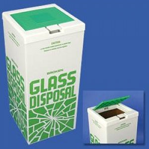 Bel-Art Glass-Disposal Carton Covers - Plastic Cover for Glass Disposal Carton, 12-1/2" x 12-1/2" - F13204-0001